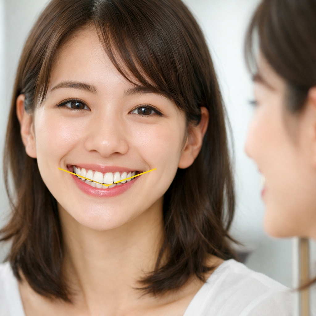 カントスマイルは矯正で治る？